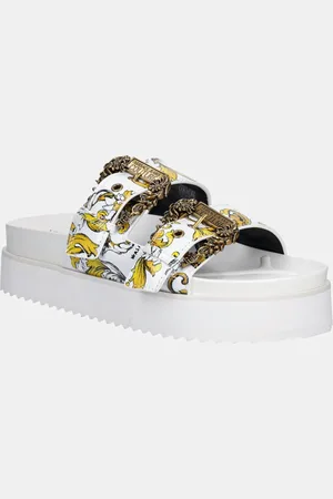 VERSACE Klapki damskie kolor na platformie 78VA3SM1 ZS366 G03
