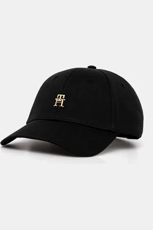 Tommy Hilfiger Czapka z daszkiem bawełniana kolor z aplikacją AW0AW17128