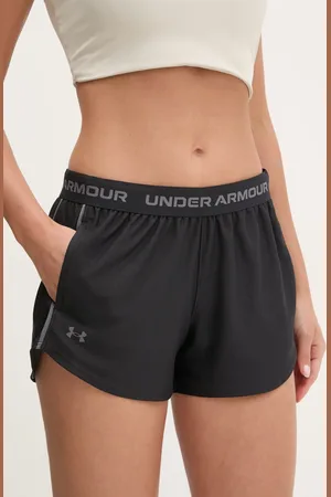 Under Armour Szorty treningowe Tech Play kolor z aplikacją medium waist 1389882