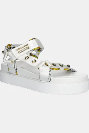 VERSACE Sandały damskie kolor na platformie 78VA3SM2 ZS187 G03