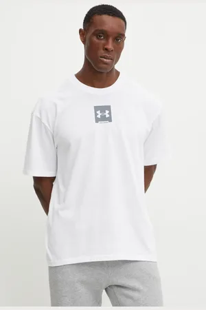 Under Armour T-shirt bawełniany HW OS BOX męski kolor z nadrukiem 1386803