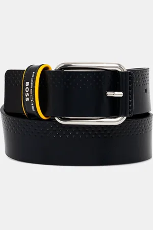 HUGO BOSS Pasek skórzany męski kolor 50538936