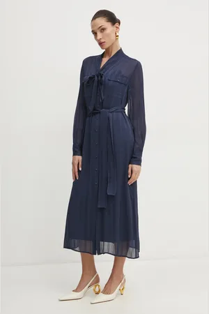 Twin-Set Sukienka kolor midi prosta 251TP2260