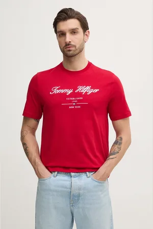 Tommy Hilfiger T-shirt bawełniany męski kolor z aplikacją MW0MW33691