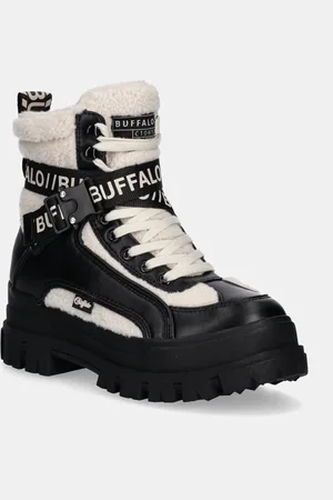 Buffalo Botki Aspha Com1 Warm damskie kolor na platformie lekko ocieplone 1622562-BLB