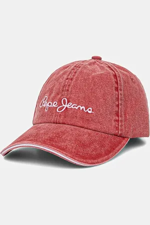 Pepe Jeans Czapka z daszkiem bawełniana WEI CAP kolor z aplikacją PL040364