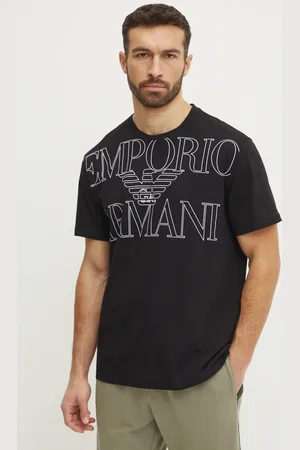 Emporio Armani T-shirt lounge bawełniany kolor z nadrukiem EM000574 AF12326