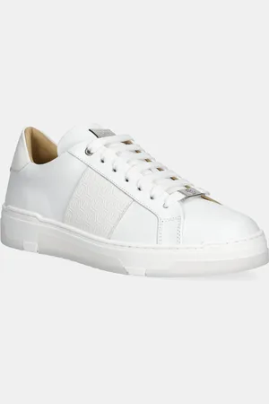 Philipp Plein Sneakersy skórzane Lo-Top Monogram kolor USC0706 PLE005N 01