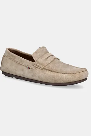 Tommy Hilfiger Mokasyny zamszowe CASUAL SUEDE DRIVER męskie kolor FM0FM04998