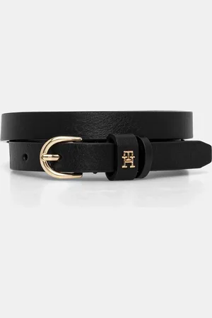 Tommy Hilfiger Pasek skórzany damski kolor AW0AW17246