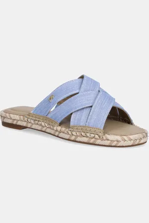 Tommy Hilfiger Klapki CHAMBRAY ESPADRILLE MULE damskie kolor FW0FW08501