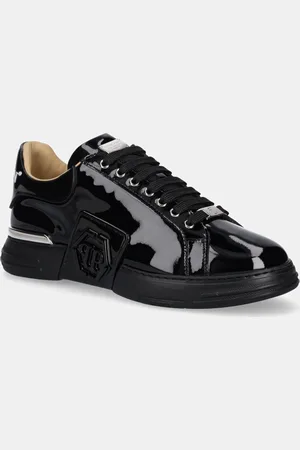 Philipp Plein Sneakersy skórzane Lo-Top Hexagon kolor USC0666 PLE010N 0202