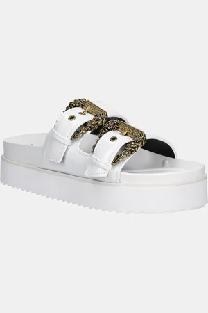 VERSACE Klapki damskie kolor na platformie 78VA3SM1 ZS539 003
