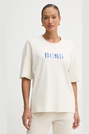 HUGO BOSS T-shirt bawełniany damski kolor biały 50532093