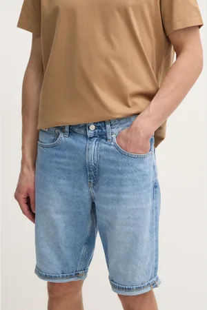 Calvin Klein Szorty jeansowe męskie kolor J30J327513