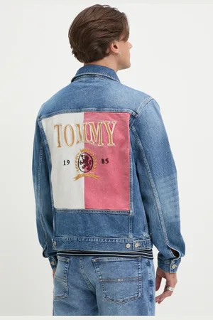 Tommy Hilfiger Kurtka jeansowa męska kolor przejściowa DM0DM21860