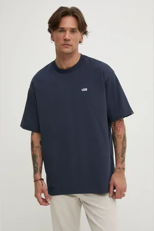 Vans T-shirt bawełniany męski kolor gładki VN000P1PJDU1