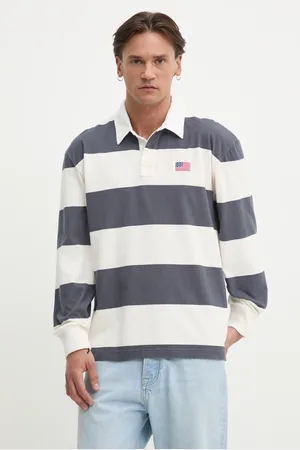 Hollister Longsleeve bawełniany kolor wzorzysty KI324-5181