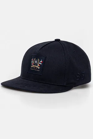 Tommy Hilfiger Czapka z daszkiem bawełniana kolor z aplikacją AM0AM13161