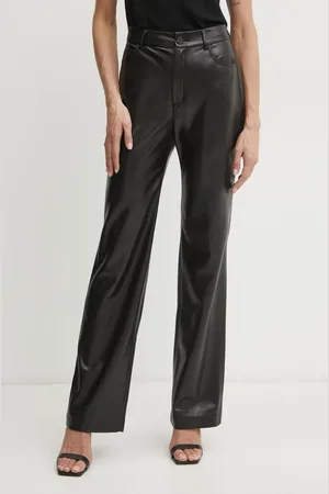 HUGO BOSS Spodnie damskie kolor szerokie high waist 50534543