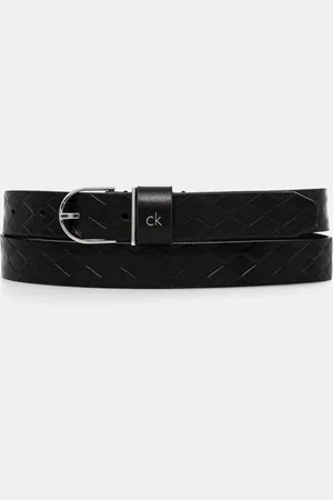 Calvin Klein Pasek skórzany damski kolor K60K613152