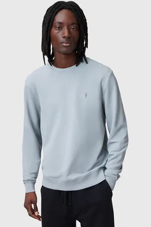 AllSaints Bluza bawełniana RAVEN CREW męska kolor gładka M037NB