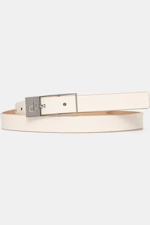Calvin Klein Pasek skórzany damski kolor K60K613155