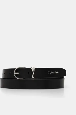 Calvin Klein Pasek skórzany damski kolor K60K613234