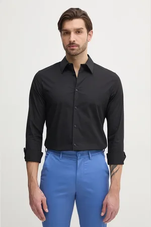 Calvin Klein Koszula męska kolor slim z kołnierzykiem klasycznym LV04LB145G
