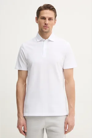 Hackett Polo bawełniane kolor gładki HM563444