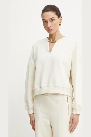 Twin-Set Bluza bawełniana damska kolor gładka 251TP2483