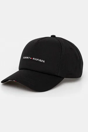 Tommy Hilfiger Czapka z daszkiem bawełniana kolor z aplikacją AM0AM13162