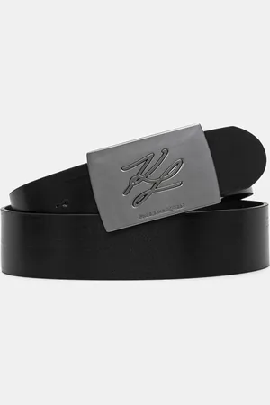 Karl Lagerfeld Pasek skórzany męski kolor 552438.815300