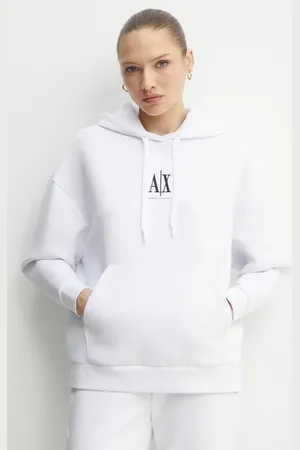 Armani Exchange Bluza damska kolor z kapturem z aplikacją XW000823 AF10818
