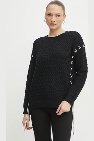 Guess Sweter z domieszką wełny ELLISS damski kolor W5RR13 Z3KY0