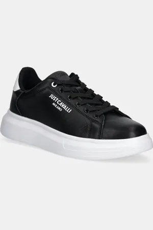 Roberto Cavalli Sneakersy skórzane męskie kolor 78QA3SBFZPA96899