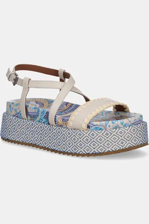 Kurt Geiger Sandały skórzane Chelsea Flatform Sandal damskie kolor na platformie 4352286109
