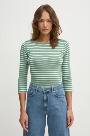 Benetton Longsleeve bawełniany kolor 30YSD109W