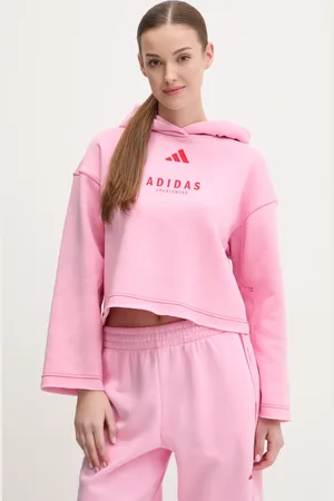 adidas Bluza ALL SZN Graphic damska kolor z kapturem z nadrukiem JJ4519