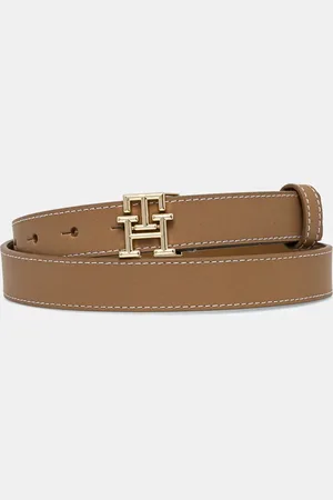Tommy Hilfiger Pasek skórzany damski kolor AW0AW17248