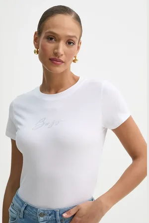 HUGO BOSS T-shirt bawełniany damski kolor 50538826