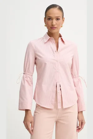 Pinko Koszula bawełniana damska kolor regular z kołnierzykiem klasycznym 104842 A2FH