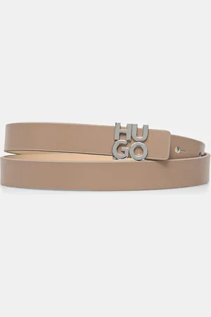 HUGO BOSS Pasek skórzany damski kolor 50542497