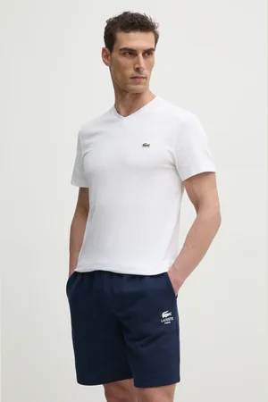 Lacoste T-shirt bawełniany męski kolor gładki TH5077