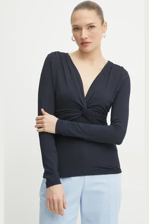 HUGO BOSS Bluzka damska kolor gładka 50534546