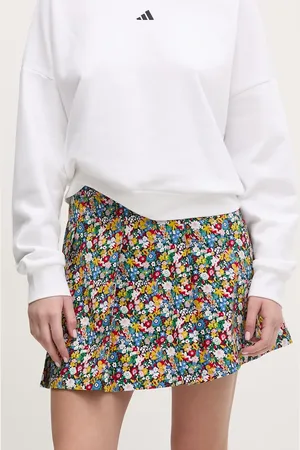 adidas Spódnica bawełniana Liberty kolor mini rozkloszowana JC7774