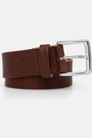HUGO BOSS Pasek skórzany męski kolor 50542192