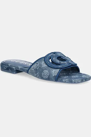 Guess Klapki TARISHAE damskie kolor FLJTSE DEN19
