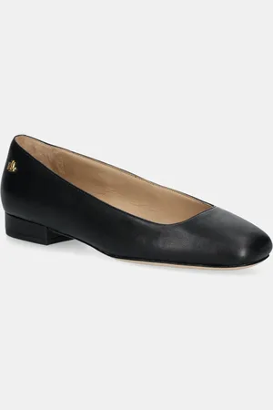 Ralph Lauren Baleriny skórzane Emellie Bllt kolor 802970534001