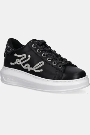 Karl Lagerfeld Sneakersy skórzane KAPRI kolor KL62510G
